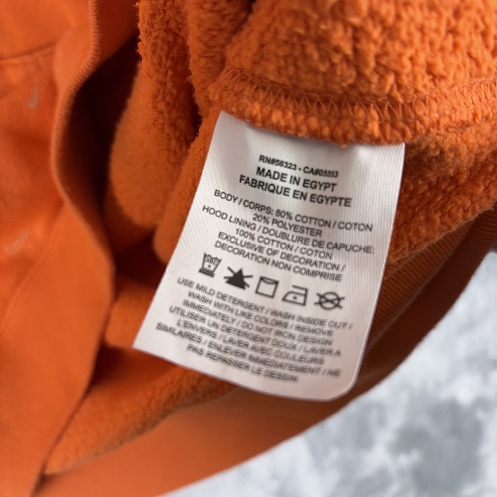 Nike Hoodie Sweatshirt Mens XL Orange Nike Swoosh All Over Print DC2767-837 - Picture 8 of 9